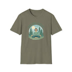 Printify T-Shirt Heather Military Green / S Meditation in Nature T-Shirt