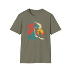 Printify T-Shirt Heather Military Green / S Ride the Waves T-Shirt