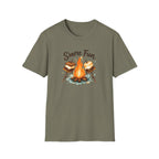 Printify T-Shirt Heather Military Green / S S'more Fun Campfire T-Shirt