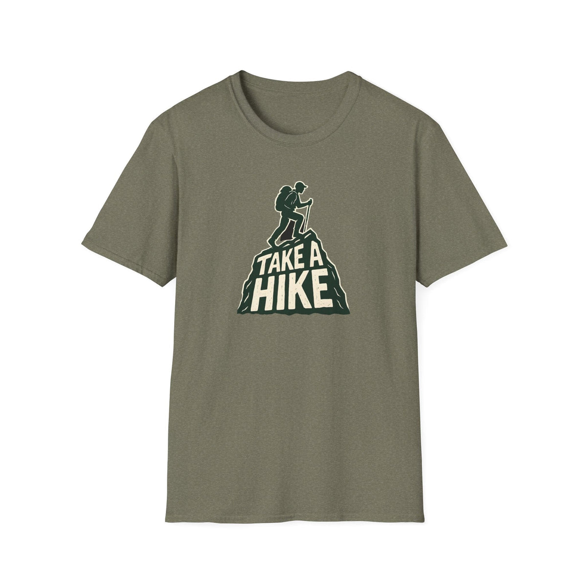 Printify T-Shirt Heather Military Green / S Take a Hike T-Shirt