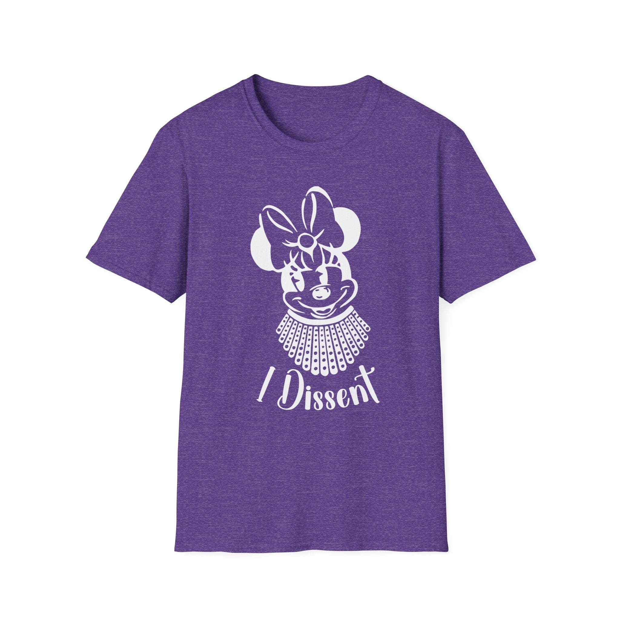 Printify T-Shirt Heather Purple / S I Dissent T‑Shirt — Feminist Minnie Mouse Graphic Tee