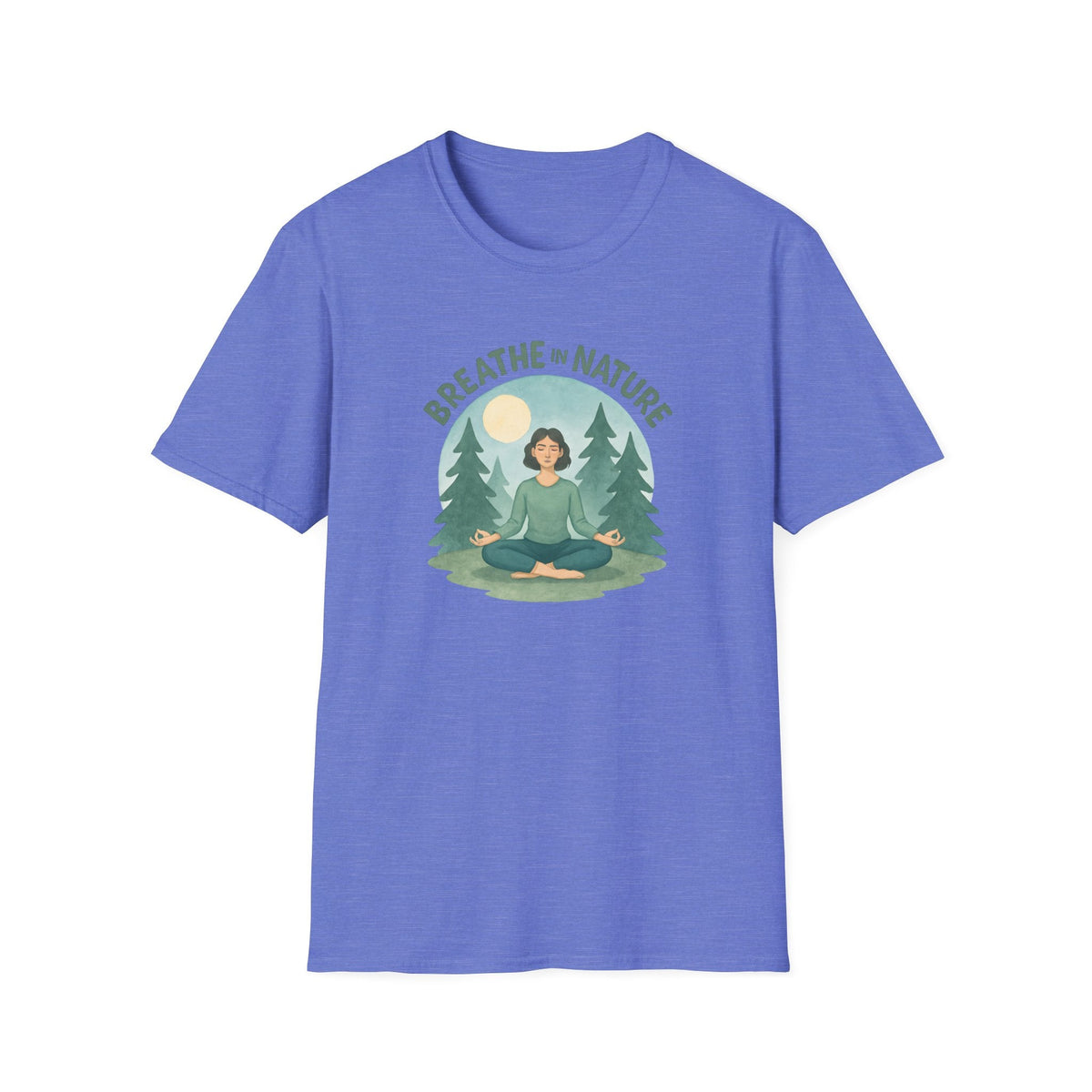 Printify T-Shirt Heather Royal / XS Meditation in Nature T-Shirt
