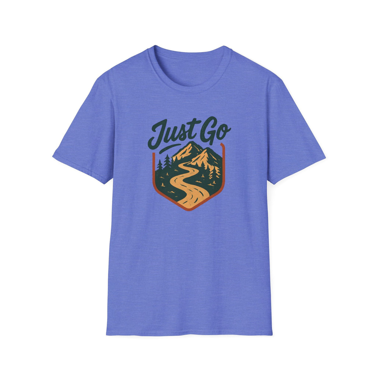 Printify T-Shirt Heather Royal / XS Mountain River Logo T-Shirt