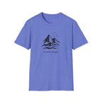 Printify T-Shirt Heather Royal / XS Mountains and birds T-Shirt