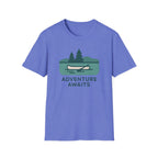 Printify T-Shirt Heather Royal / XS Outdoor Adventure Awaits T-Shirt