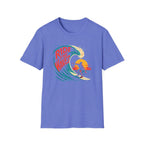 Printify T-Shirt Heather Royal / XS Ride the Waves T-Shirt
