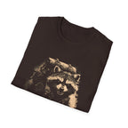 Printify T-Shirt Hiking Raccoon