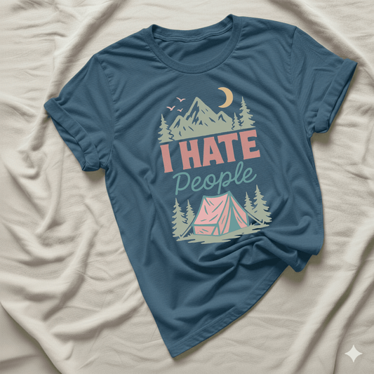 Printify T-Shirt I hate people