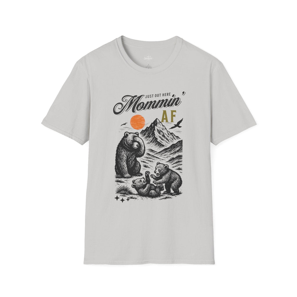Printify T-Shirt Ice Grey / S Mommin AF