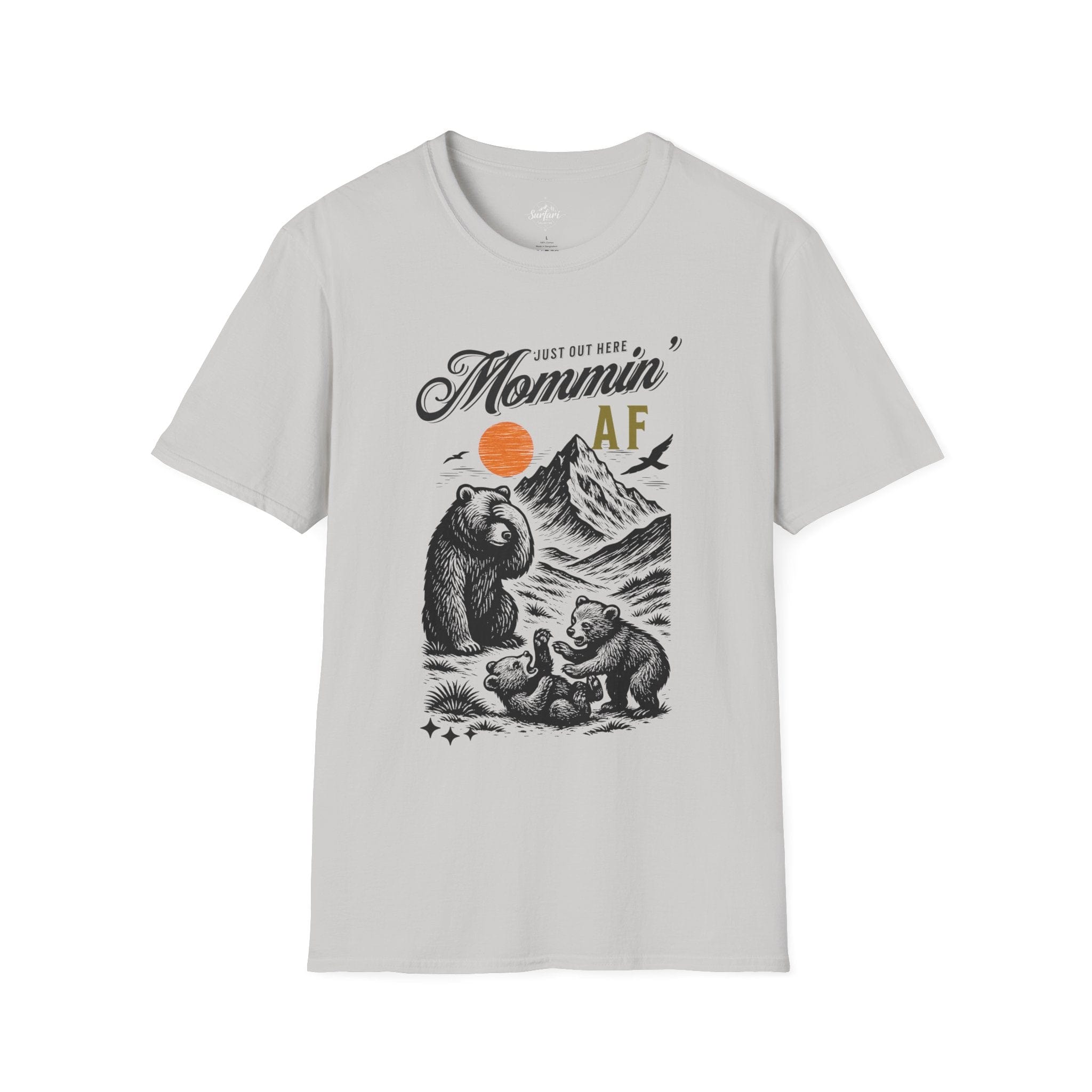 Printify T-Shirt Ice Grey / S Mommin AF