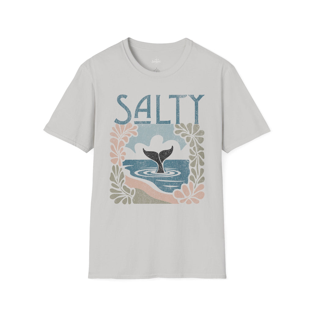 Printify T-Shirt Ice Grey / S Salty Whale Tail