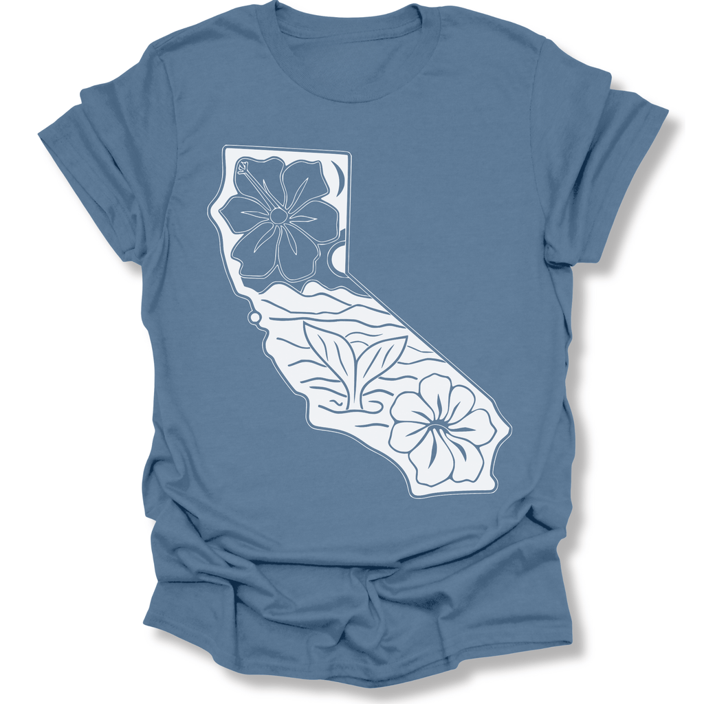 Printify T-Shirt Indigo Blue / S California Whale Tail T-Shirt