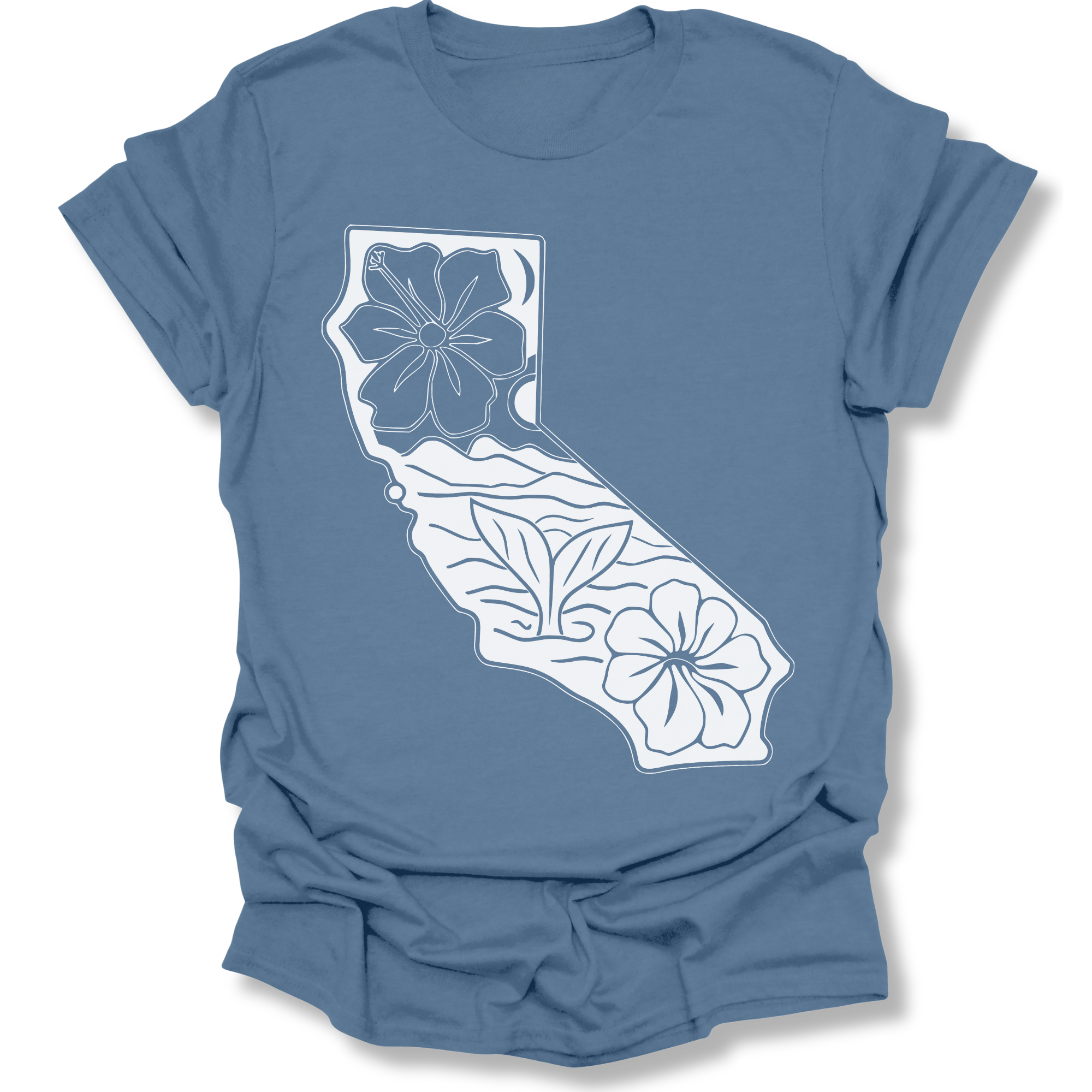 Printify T-Shirt Indigo Blue / S California Whale Tail T-Shirt