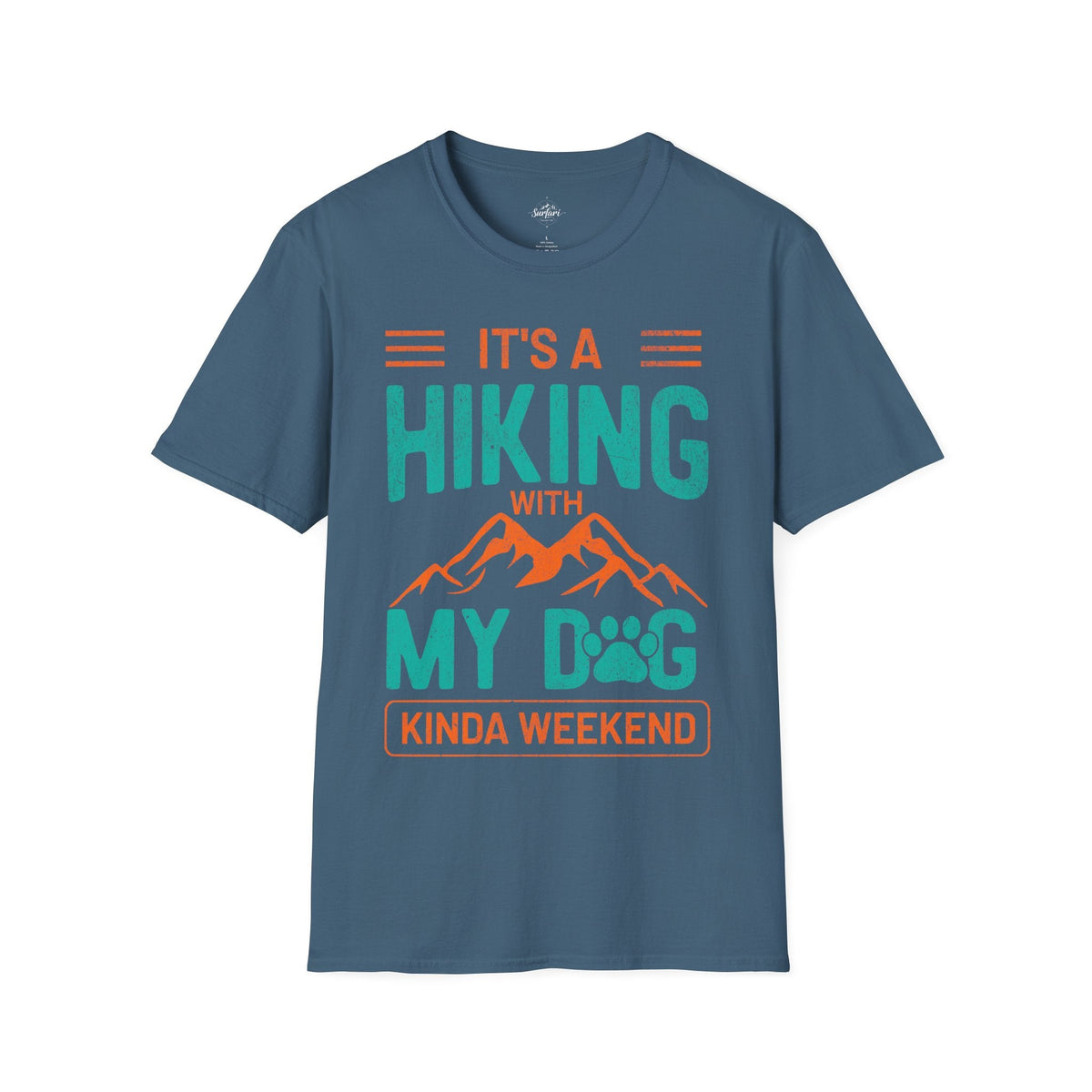 Printify T-Shirt Indigo Blue / S Copy of Hiking with my dog