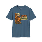 Printify T-Shirt Indigo Blue / S Pee Outside