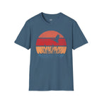 Printify T-Shirt Indigo Blue / S Retro Sunset Duck