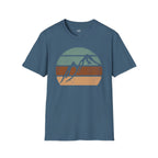 Printify T-Shirt Indigo Blue / S Retro Sunset Mountains
