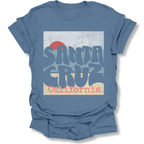 Printify T-Shirt Indigo Blue / S Santa Cruz Sunset