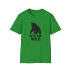 Printify T-Shirt Irish Green / S Bear silhouette with text T-Shirt