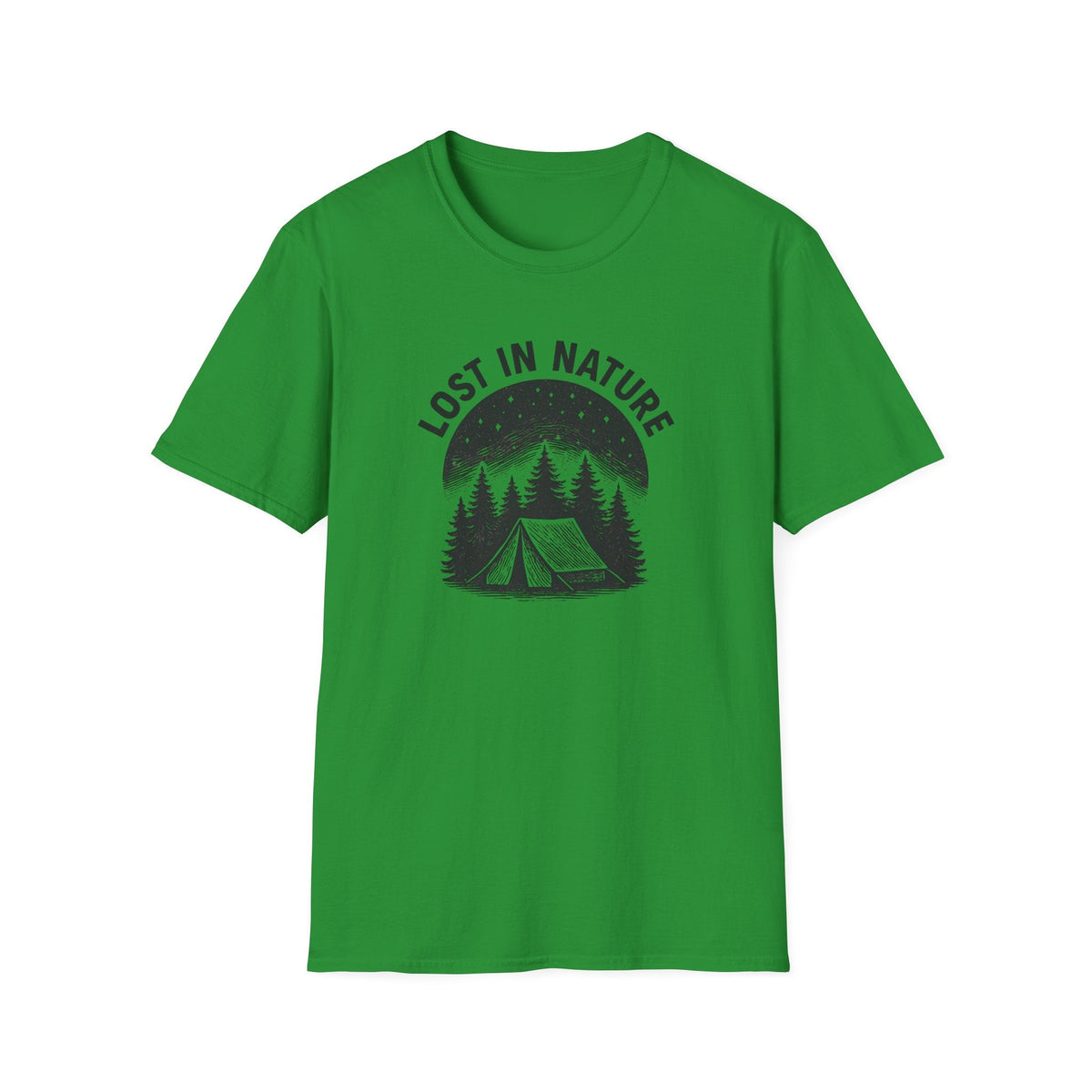 Printify T-Shirt Irish Green / S Camping in Nature T-Shirt