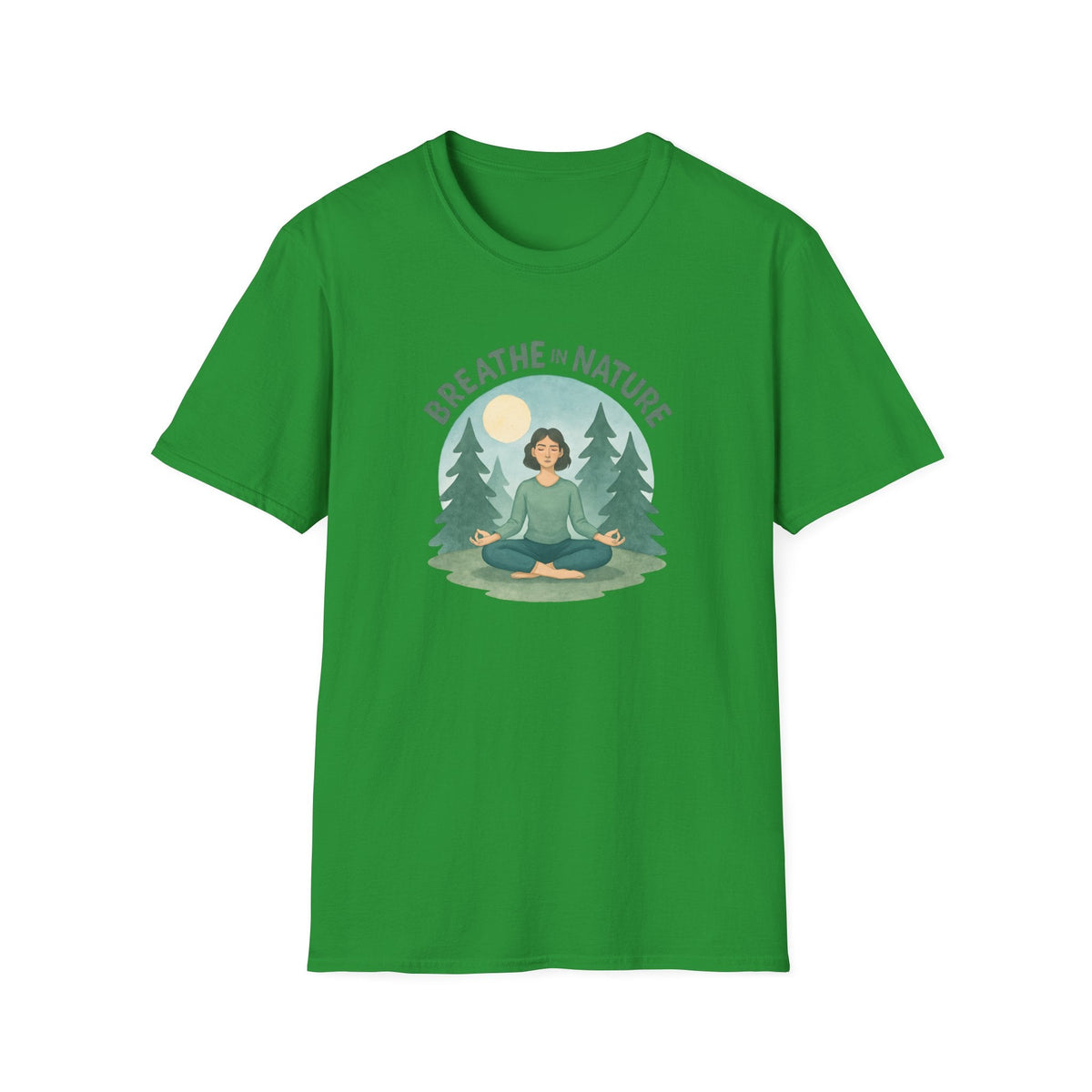 Printify T-Shirt Irish Green / S Meditation in Nature T-Shirt