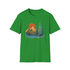 Printify T-Shirt Irish Green / S Sunset Mountain Scene T-Shirt
