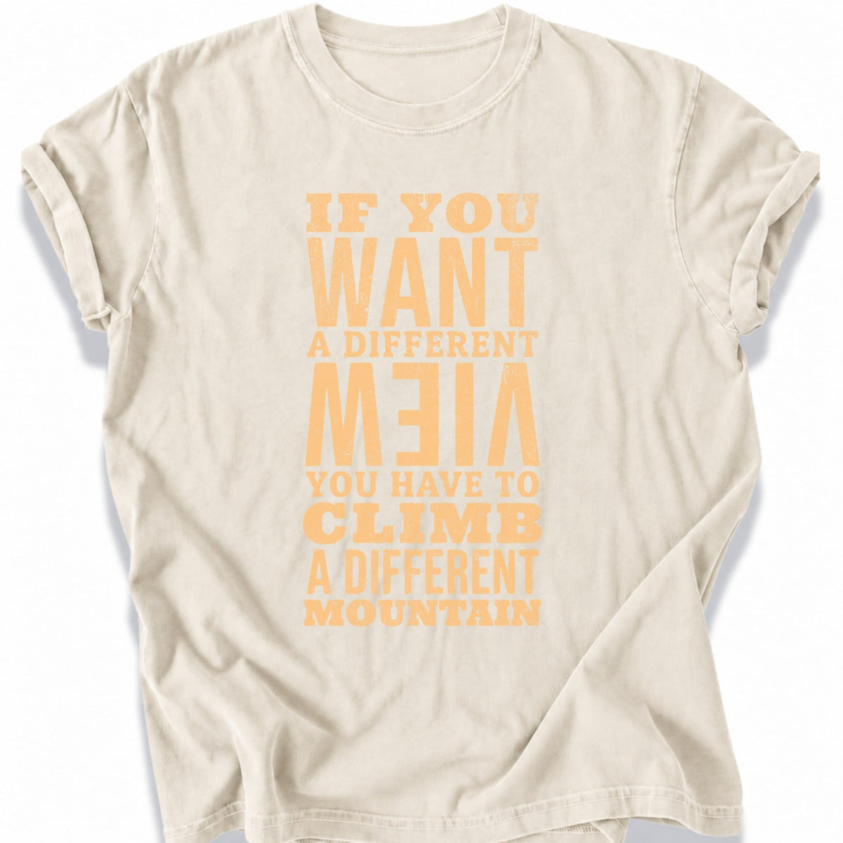 Printify T-Shirt Ivory / S Different Mountain T-Shirt