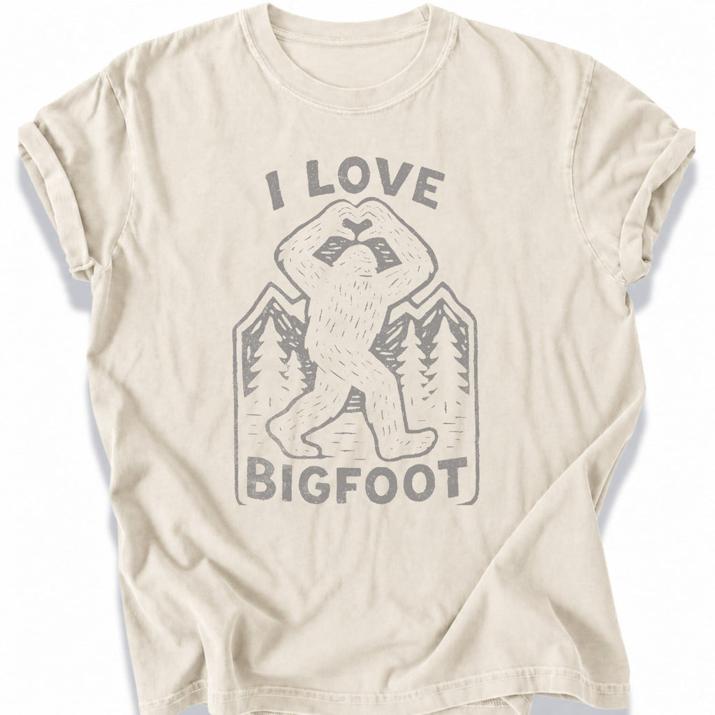 Printify T-Shirt Ivory / S I Love Bigfoot T-Shirt