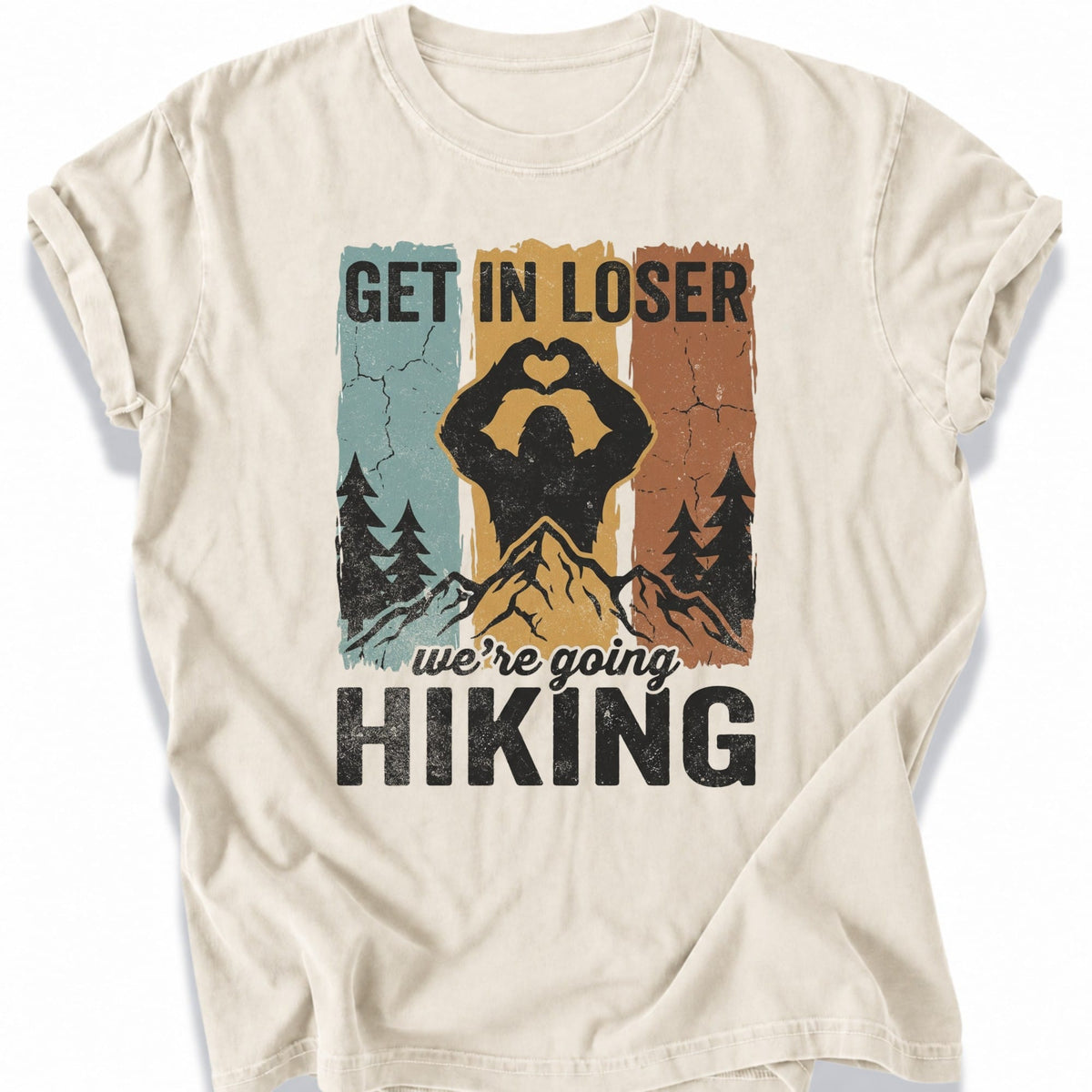 Printify T-Shirt Ivory / S Mountain Heart T-Shirt