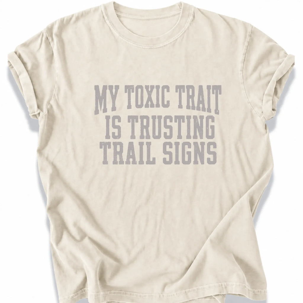 Printify T-Shirt Ivory / S Peaks Peckers Bigfoot - Don't Trust Trail Signs