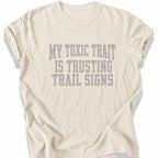 Printify T-Shirt Ivory / S Peaks Peckers Bigfoot - Don't Trust Trail Signs