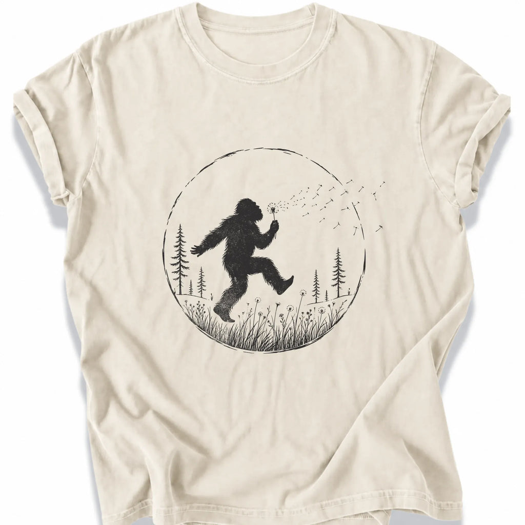 Printify T-Shirt Ivory / S Peaks Peckers Bigfoot - Frollicking Big Foot Dark