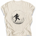 Printify T-Shirt Ivory / S Peaks Peckers Bigfoot - Frollicking Big Foot Dark