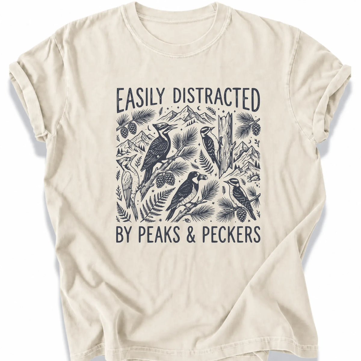 Printify T-Shirt Ivory / S Peaks Peckers Bigfoot - Peaks and Peckers