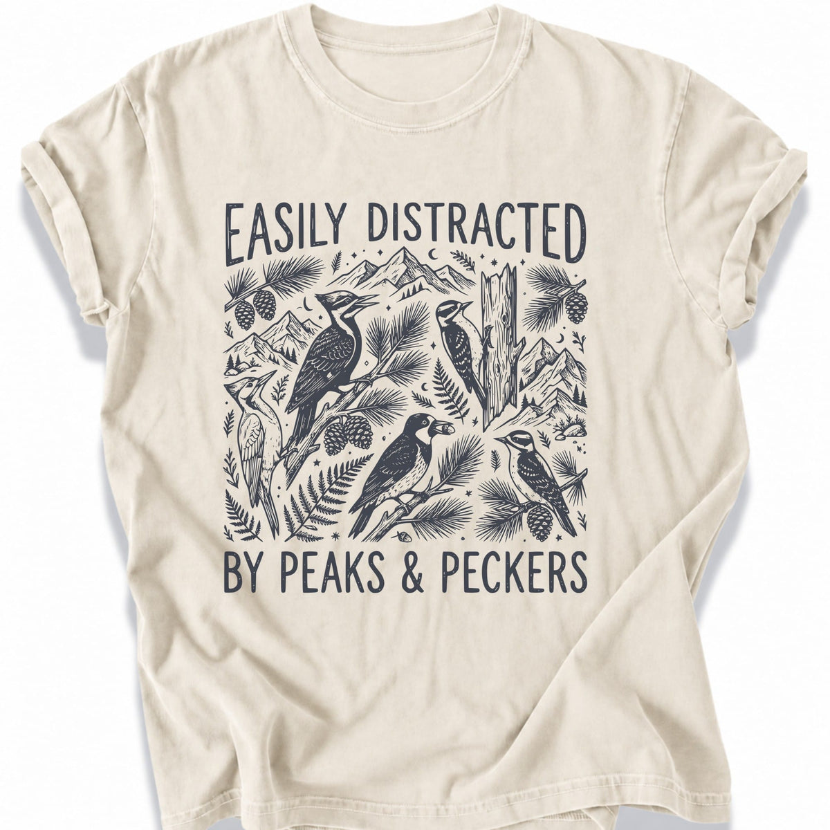 Printify T-Shirt Ivory / S Peaks Peckers Bigfoot - Peaks and Peckers