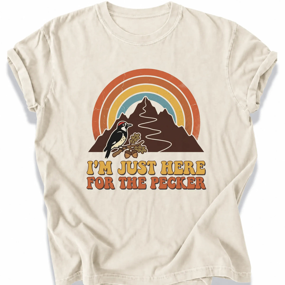 Printify T-Shirt Ivory / S Peaks Peckers Bigfoot - Retro Pecker
