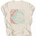 Printify T-Shirt Ivory / S Petal Tide T-Shirt