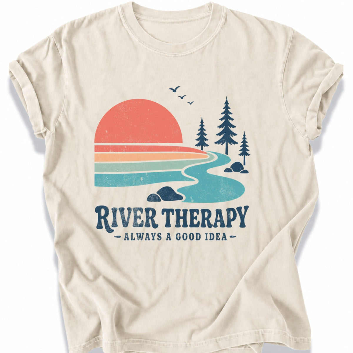 Printify T-Shirt Ivory / S River Therapy T-Shirt