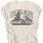 Printify T-Shirt Ivory / S Santa Cruz Scenic T-Shirt