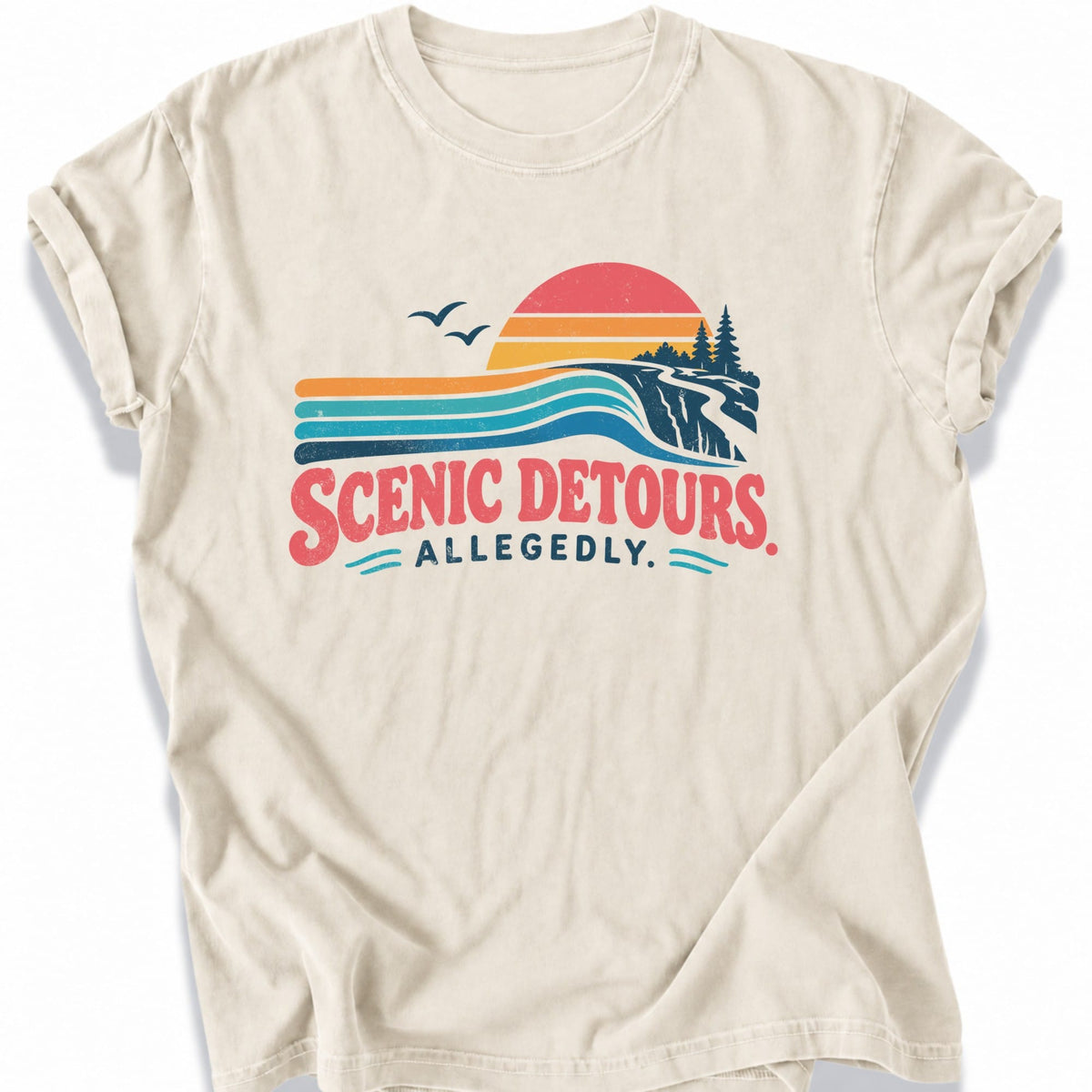 Printify T-Shirt Ivory / S Scenic Detours T-Shirt