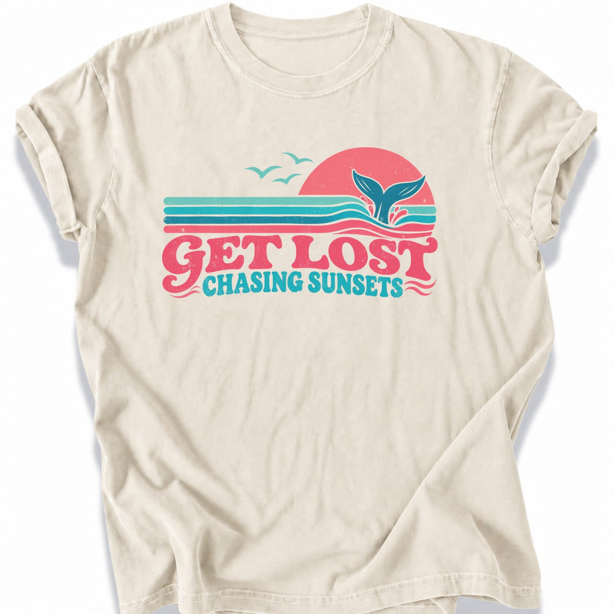 Printify T-Shirt Ivory / S Sunset Chaser T-Shirt