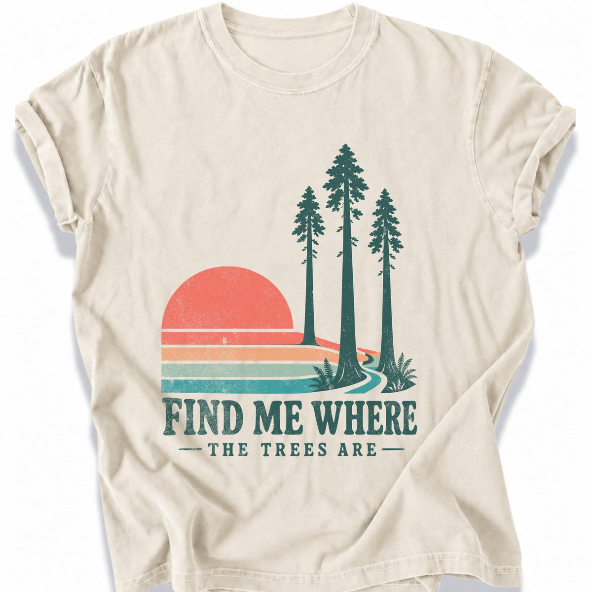 Printify T-Shirt Ivory / S Tall Trees Calling T-Shirt