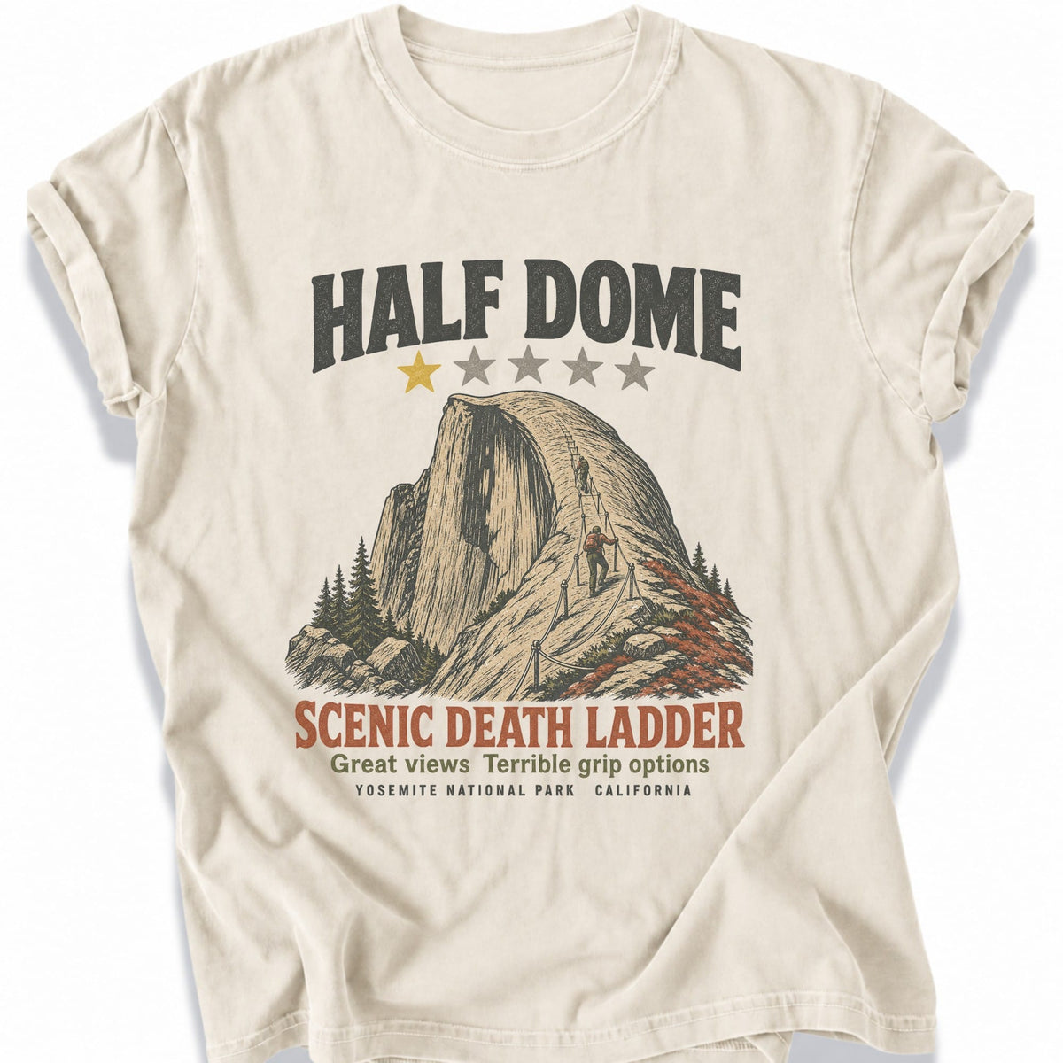 Printify T-Shirt Ivory / S Yosemite's Dark Humor T-Shirt
