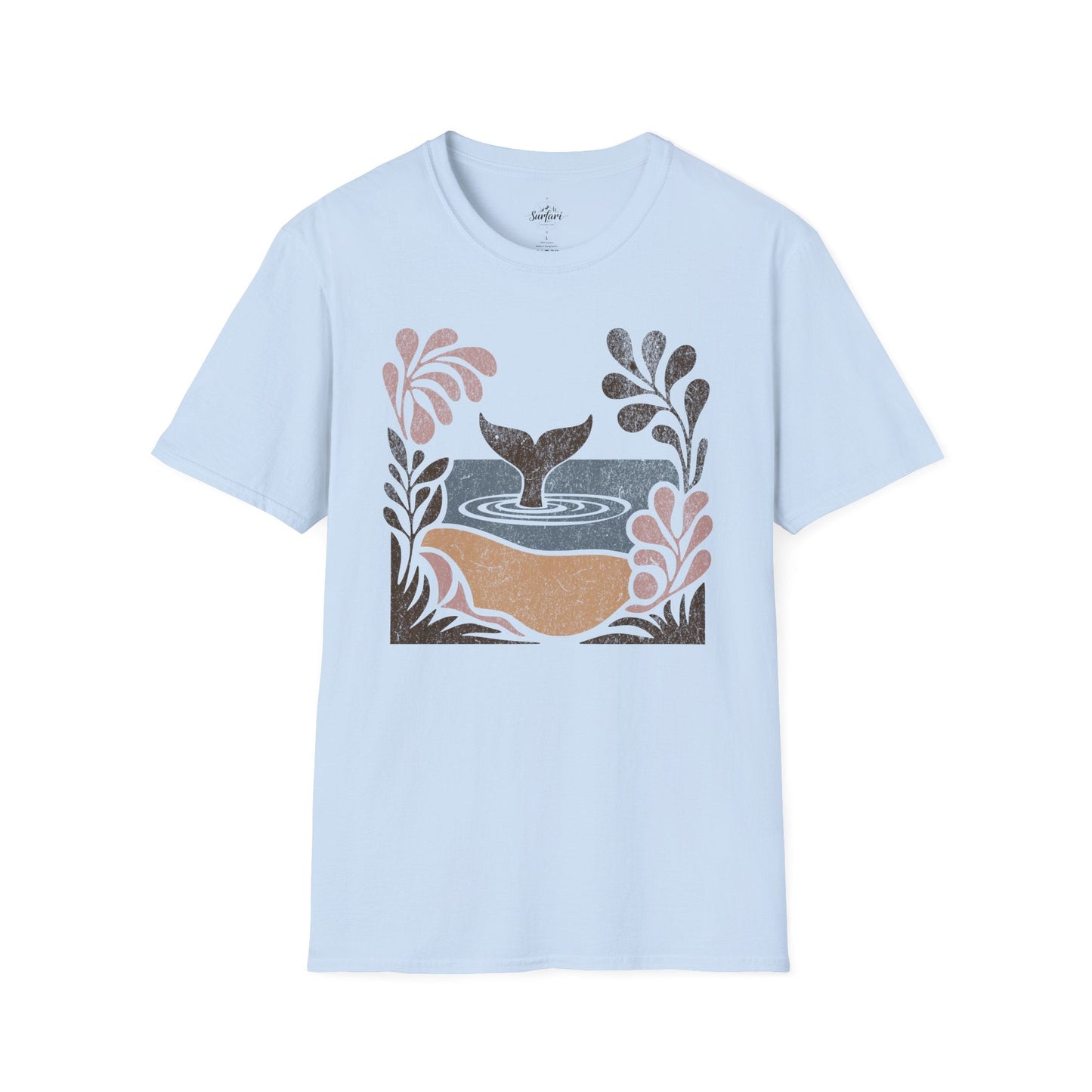 Printify T-Shirt Light Blue / S Whale Tale