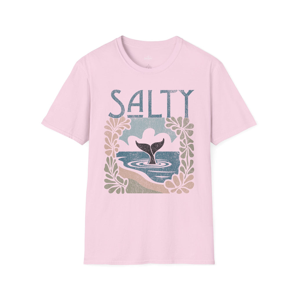 Printify T-Shirt Light Pink / S Salty Whale Tail