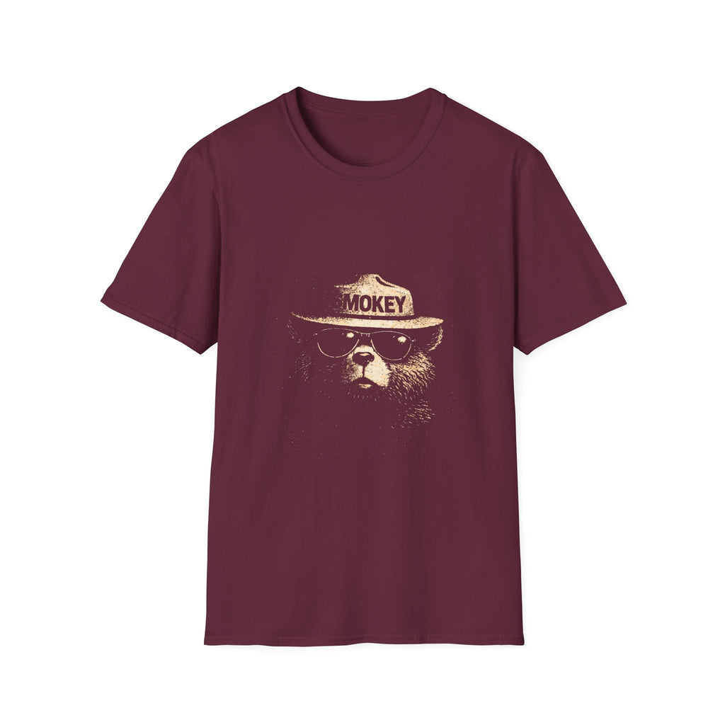 Printify T-Shirt Maroon / S Cute Smokey
