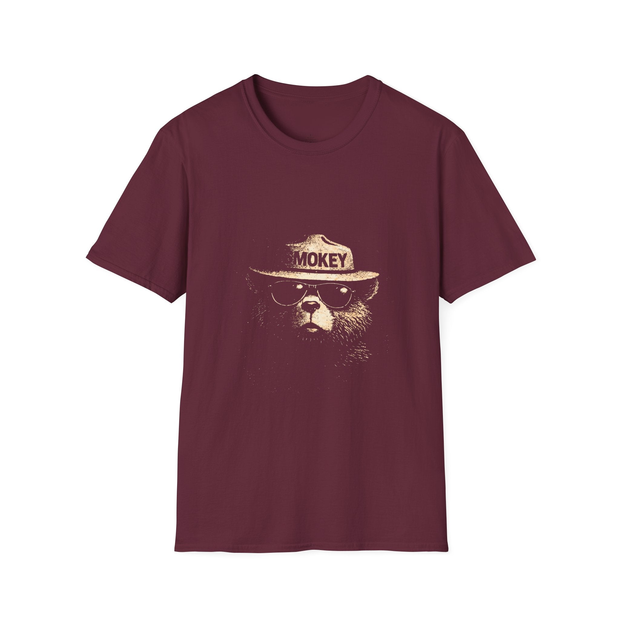 Printify T-Shirt Maroon / S Cute Smokey