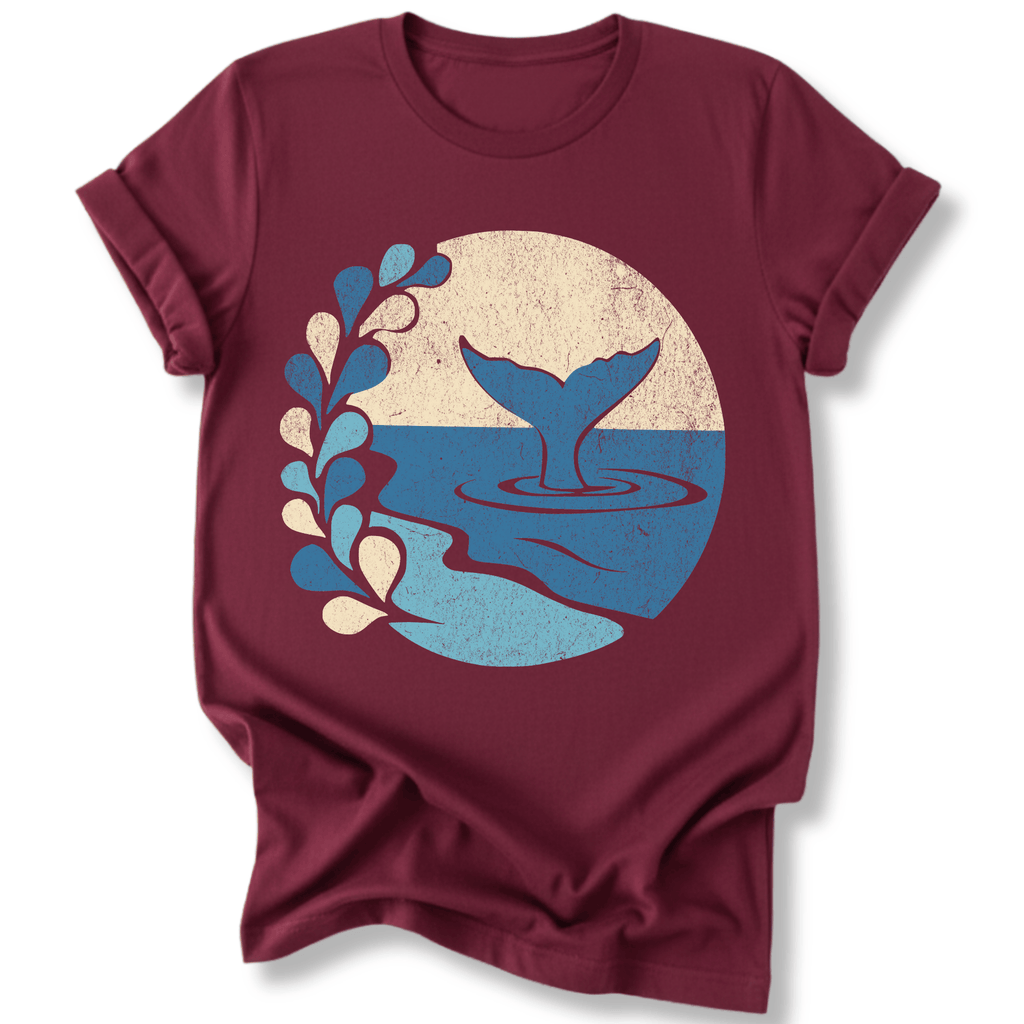 Printify T-Shirt Maroon / S Marine Majesty