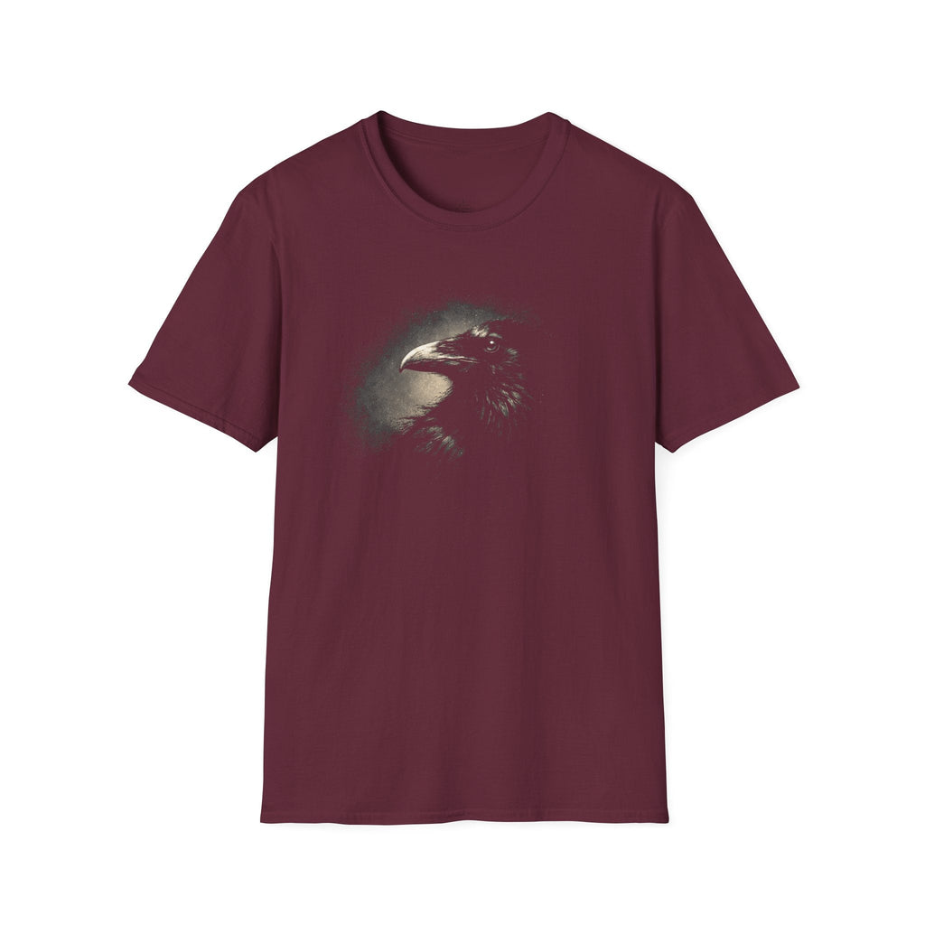 Printify T-Shirt Maroon / S Raven