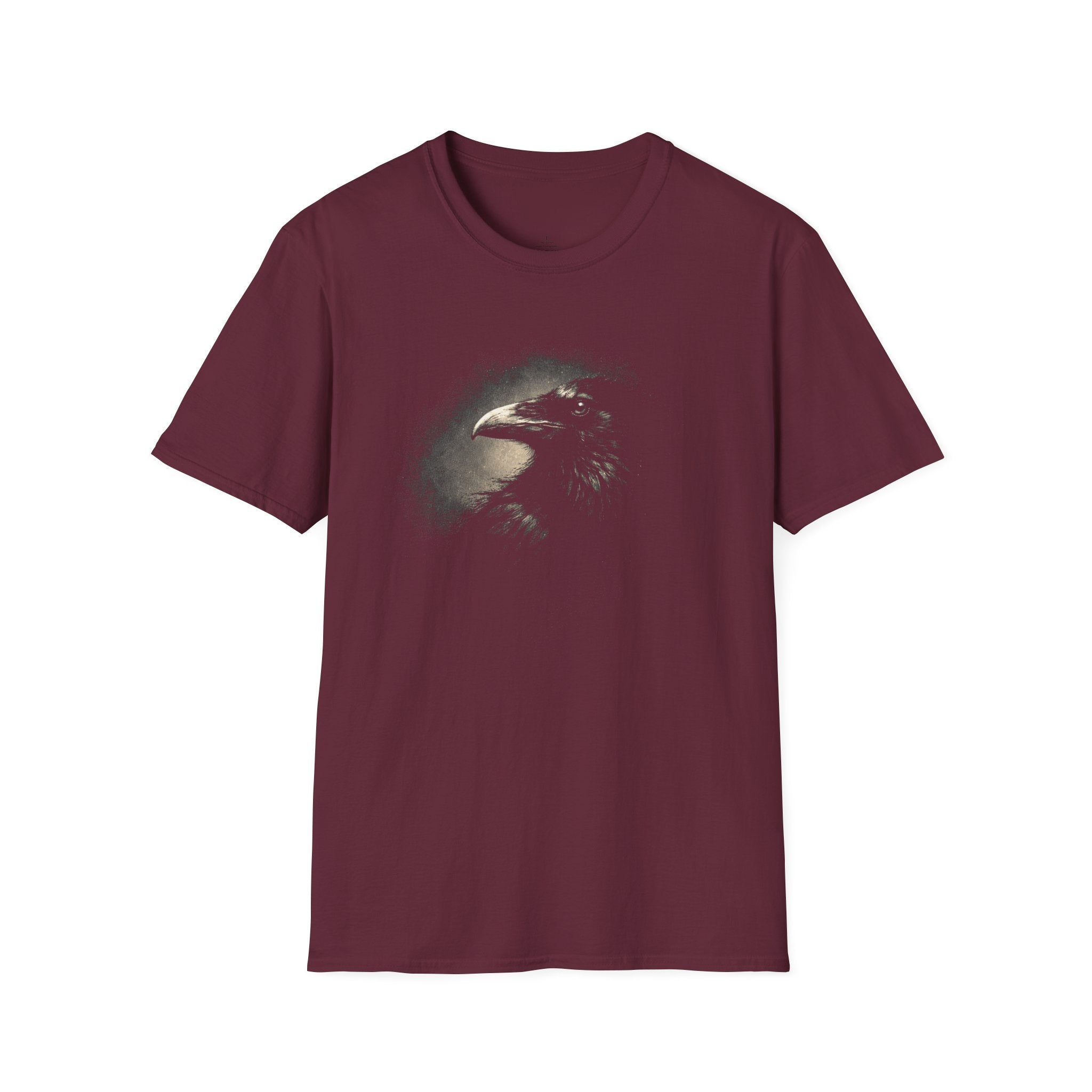 Printify T-Shirt Maroon / S Raven